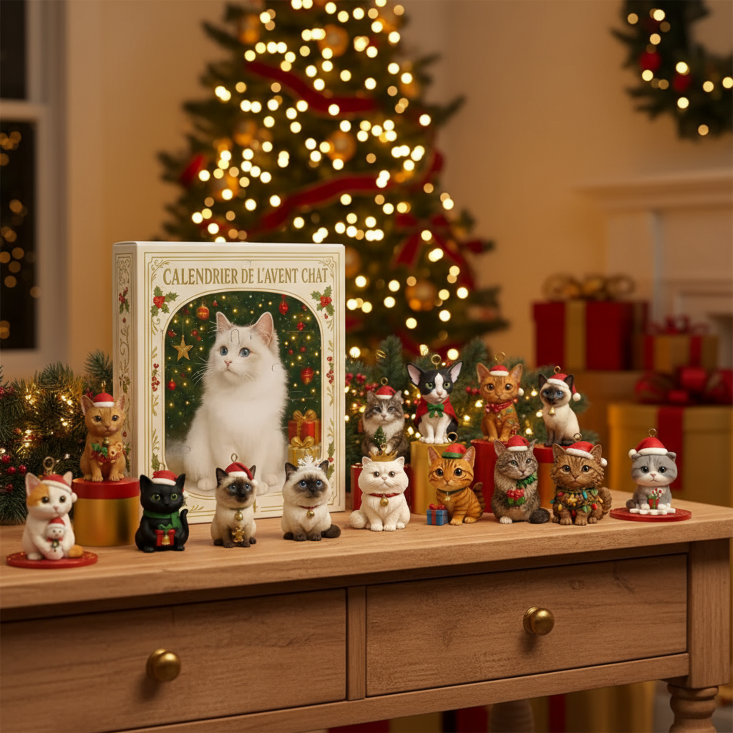 FelineJoy™ – Calendrier de l’Avent félin : 24 surprises festives pour les amoureux des chats !
